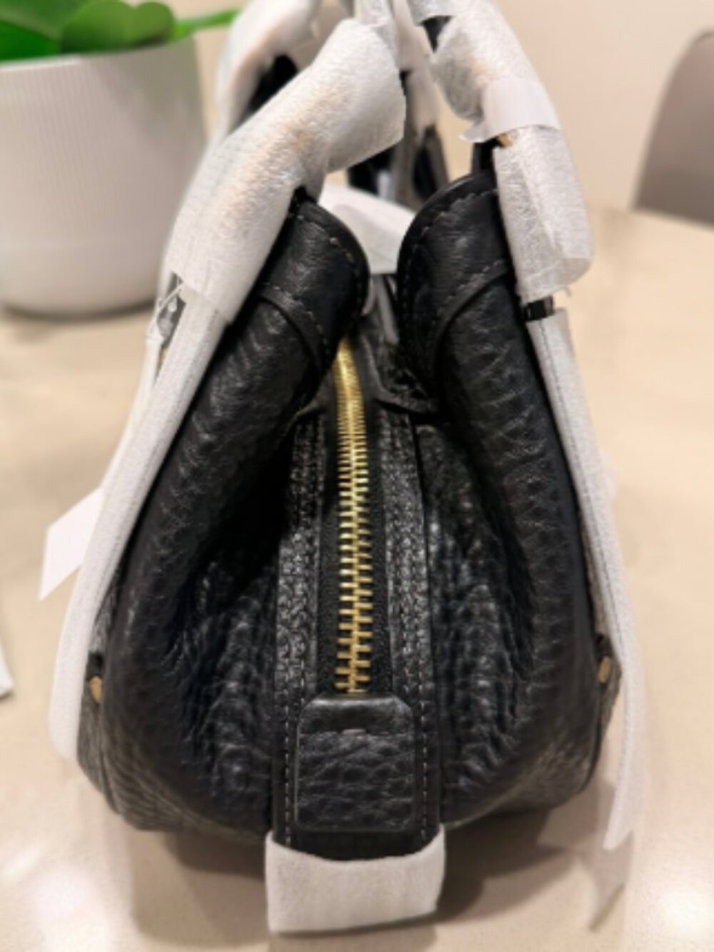 Coach Drifter Shoulder Bag 31 2026 in Brass/Black Textured Pebble Leather NWT - Picture 4 of 8